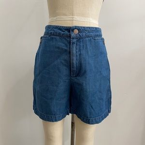 Carleen High Waist Denim Shorts